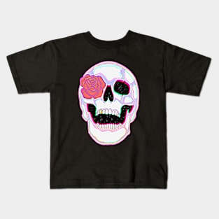 Glitch skull Kids T-Shirt